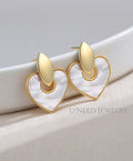 Chéri · Romantic Mother-of-Pearl Heart Drops