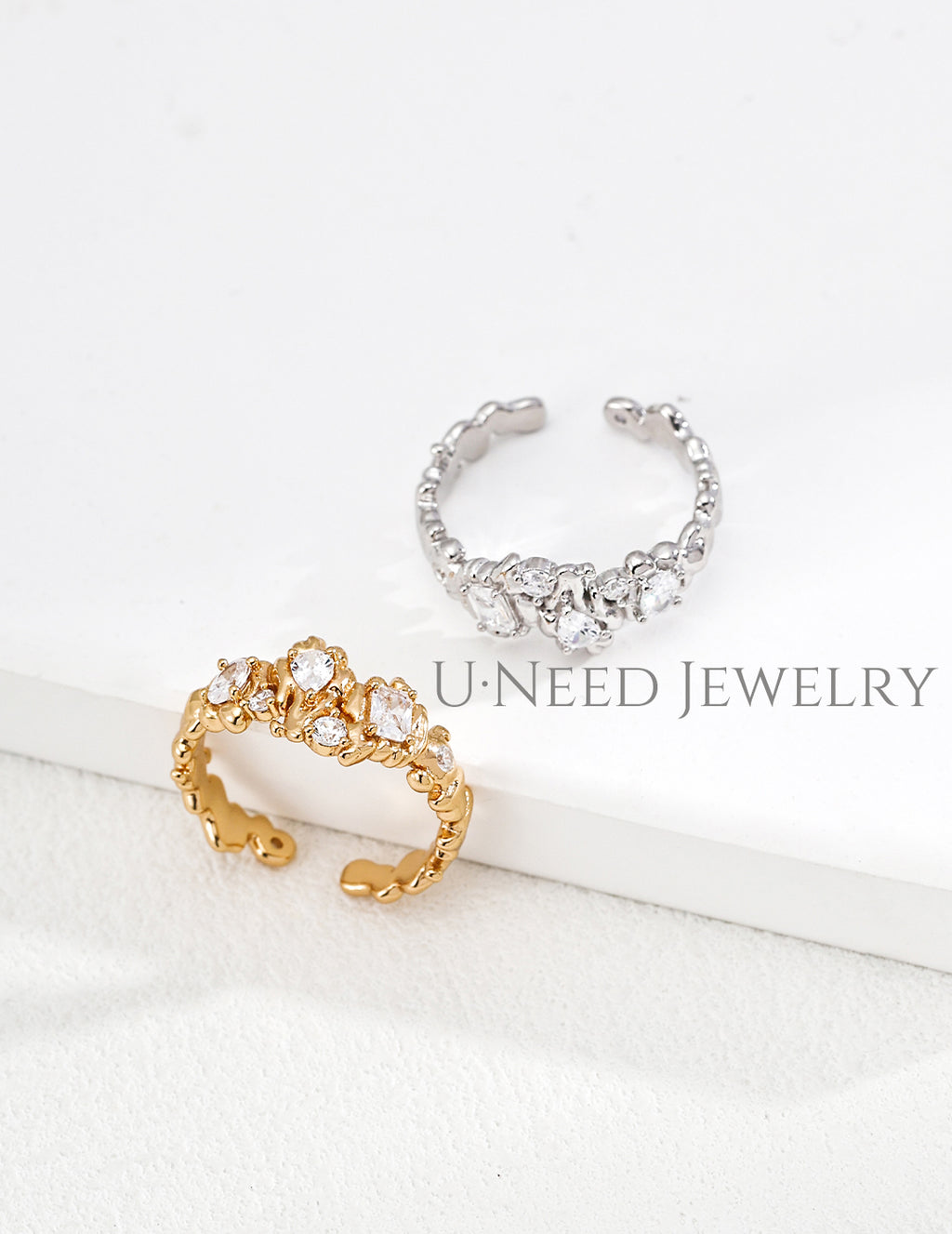 Magma · Liquid Lava Geometric Zircon Ring